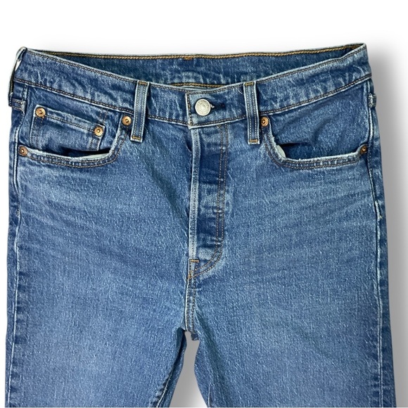 Levi's 501 S Jeans Sz 29 Skinny Button Fly Classic Denim - Picture 3 of 14